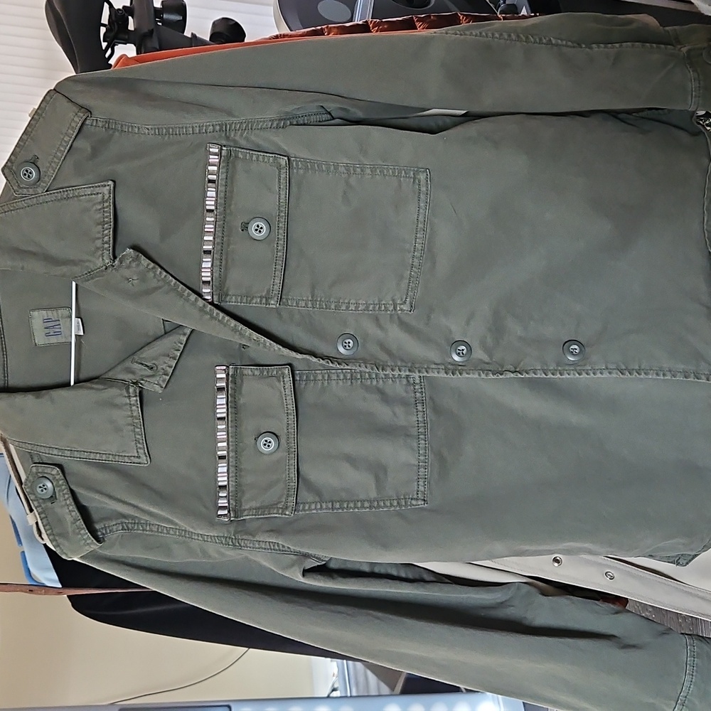 GAP Dark Green Utility Shirt/Jacket. Size M